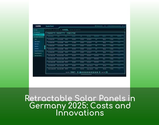 Retractable Solar Panels in Germany 2025: Costs and Innovations